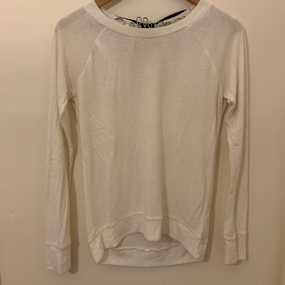 Delia’s Size S Cream Sweater with Bow in Back